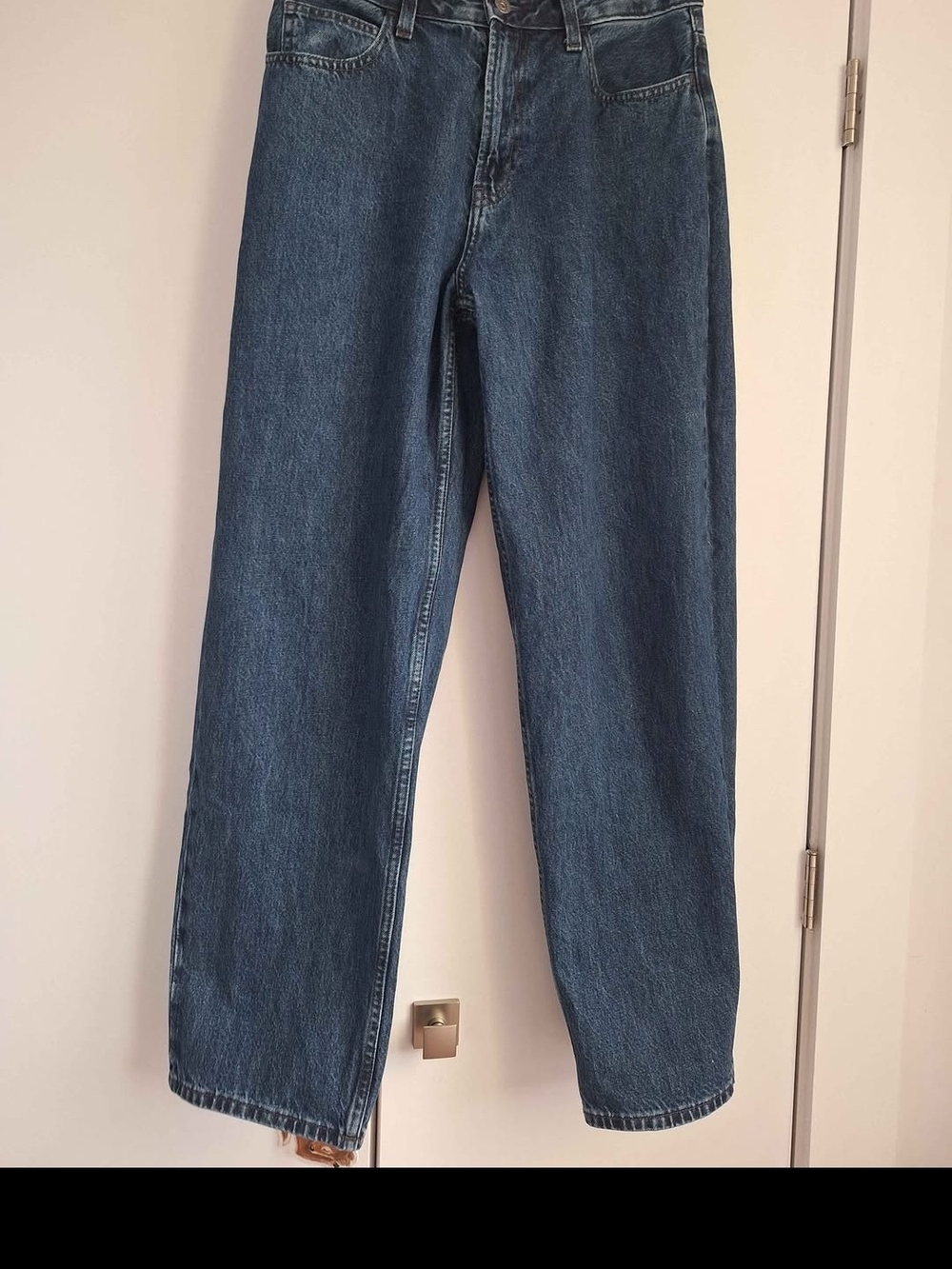 JW ANDERSON Women's Barrel-Leg Denim Jeans - Dark Blue